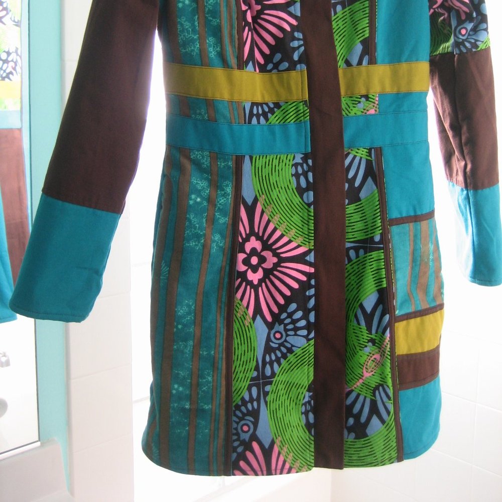 Women's multipattern coat
